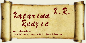 Katarina Redžić vizit kartica